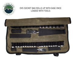 Rolled Socket Organizer Storage Bag - #16 Waxed Canvas OVS