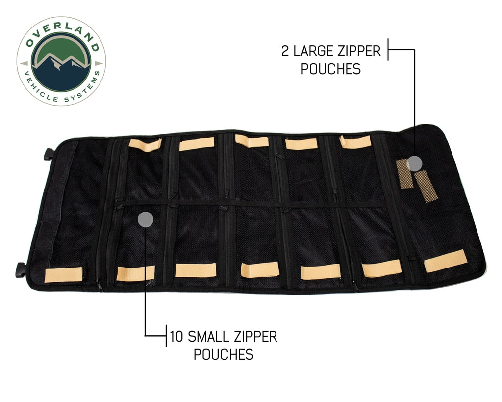 Rolled Bag First Aid - Waxed Canvas First Aid Bag for Car OVS