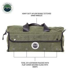 Organize With OVS Wax Canvas Small Duffle Bag OVS