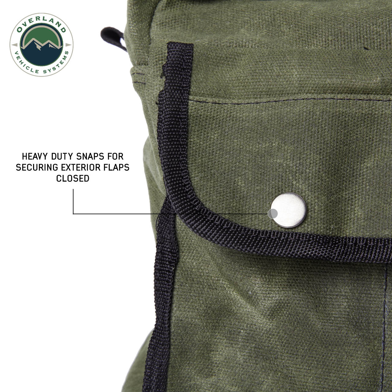 Organize With OVS Wax Canvas Small Duffle Bag OVS