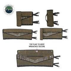 Large Wrench Tool Roll (24 Slot) Number 16 Waxed Canvas OVS