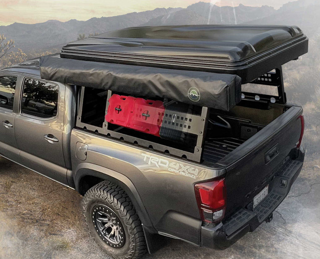 Discovery Rack with Side Cargo Plates, With Front Cargo Tray System Kit Mid Size Truck Short Bed Application
