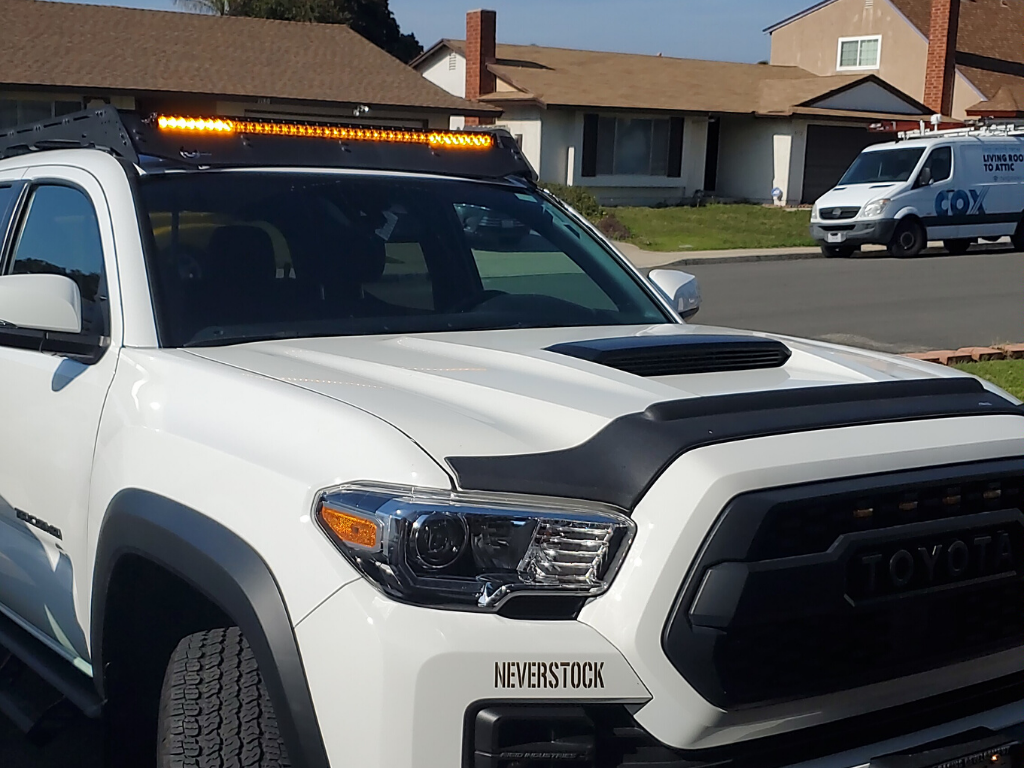 40" Cut-Out Prinsu Roof Rack Slim LED Light Bar Bracket Kit