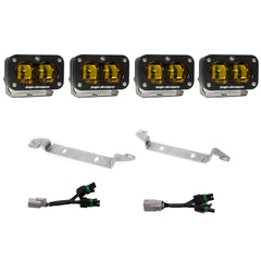 S2 SAE OEM Fog Light Replacement Kit 2025-On Toyota 4Runner TRD Pro/Trailhunter Clear Baja Designs