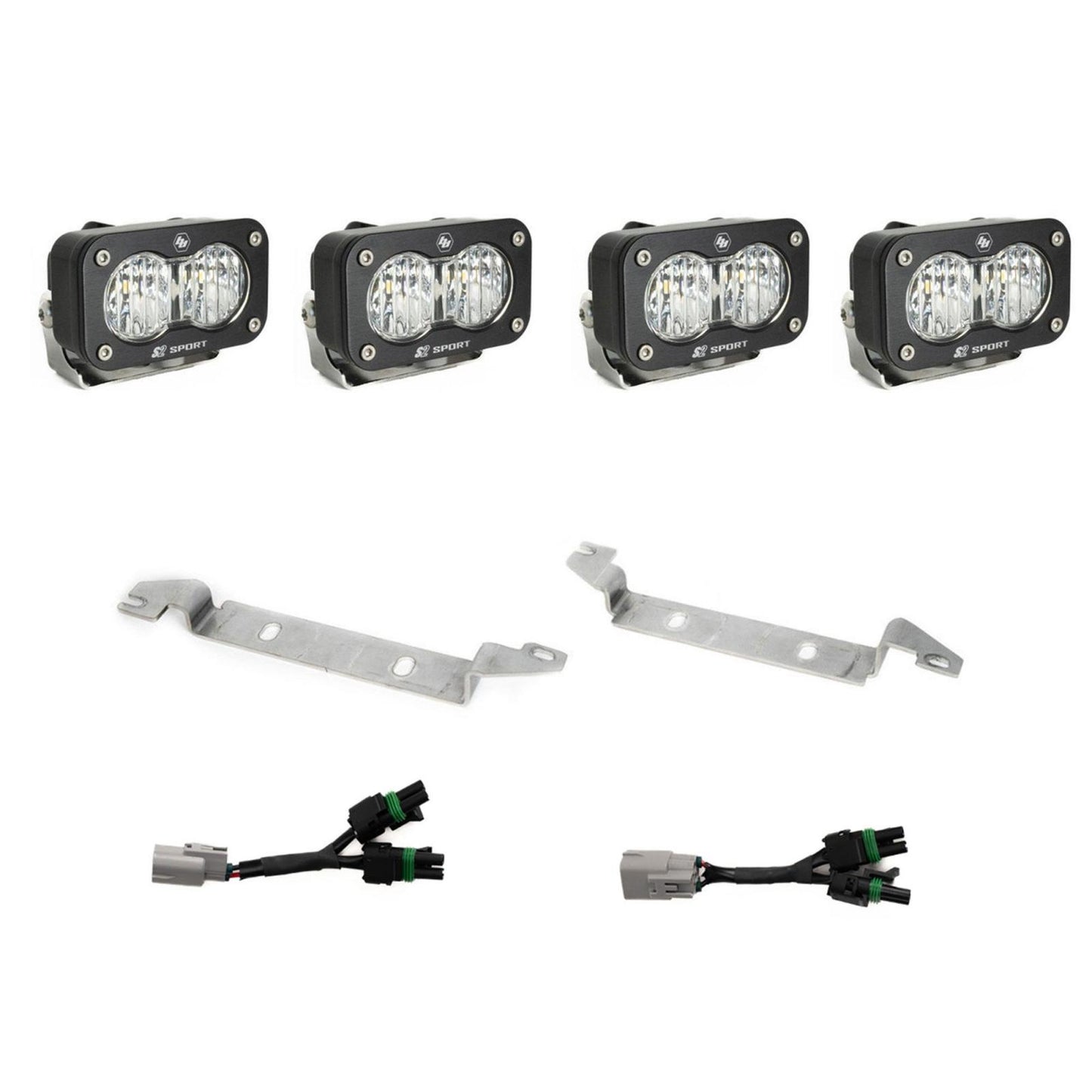 S2 Sport OEM Fog Light Replacement Kit 2024-on Toyota Tacoma TRD Pro/Trailhunter Clear Baja Designs