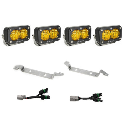 S2 Sport OEM Fog Light Replacement Kit 2024-on Toyota Tacoma TRD Pro/Trailhunter Clear Baja Designs
