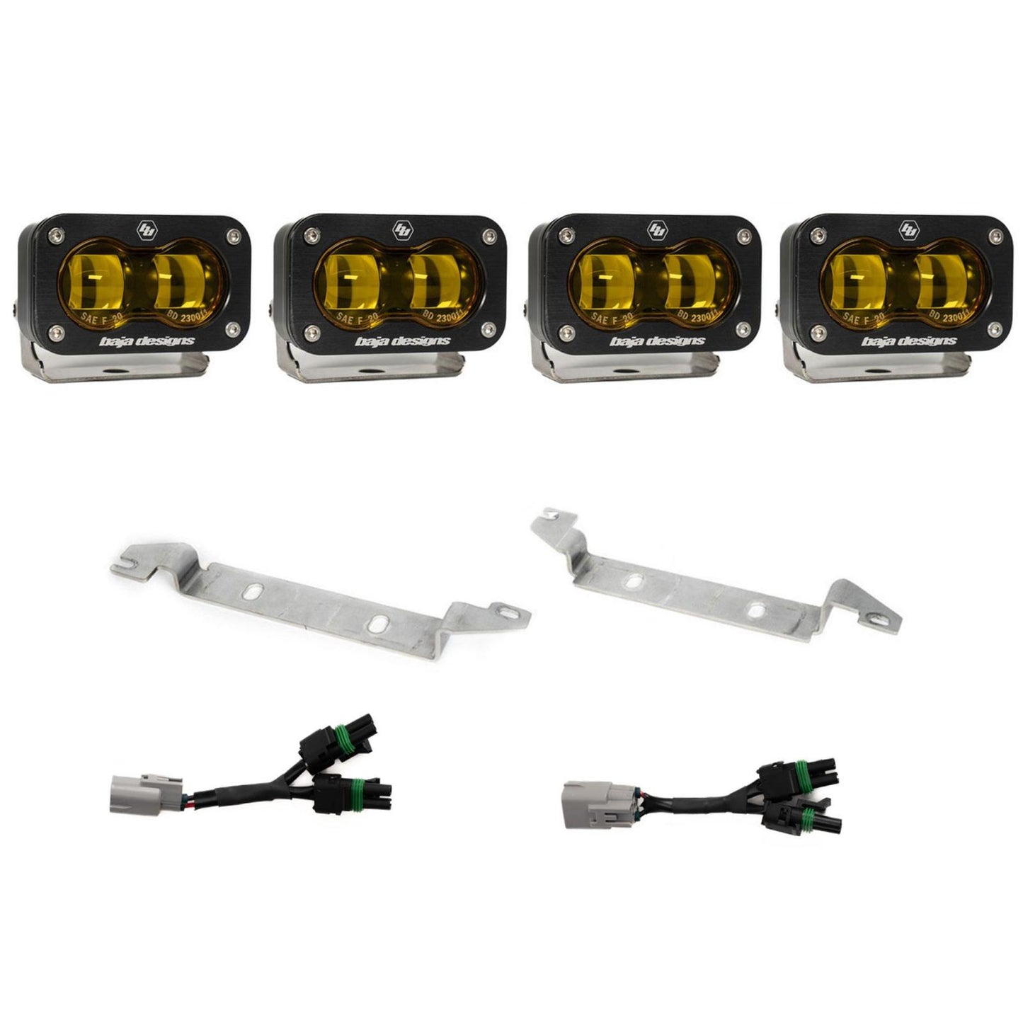 S2 SAE OEM Fog Light Replacement Kit 2024-On Toyota Tacoma TRD Pro/Trailhunter Clear Baja Designs