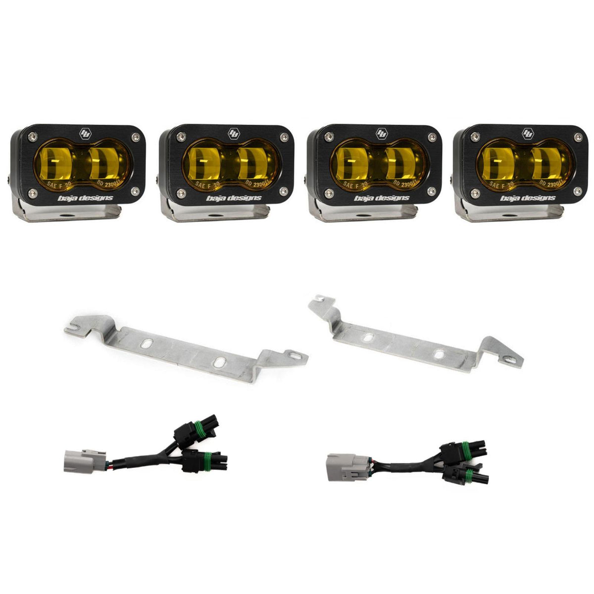 S2 SAE OEM Fog Light Replacement Kit 2024-On Toyota Tacoma TRD Pro/Trailhunter Clear Baja Designs