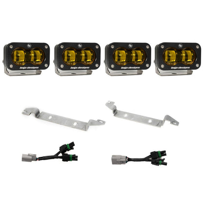 S2 SAE OEM Fog Light Replacement Kit 2024-On Toyota Tacoma TRD Pro/Trailhunter Clear Baja Designs