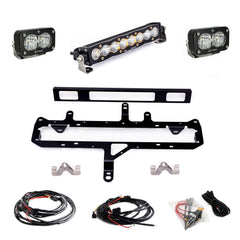 S8 10-inch/S2 Pro Grille Light Kit 2024-On Toyota Tacoma TRD Pro Clear Baja Designs