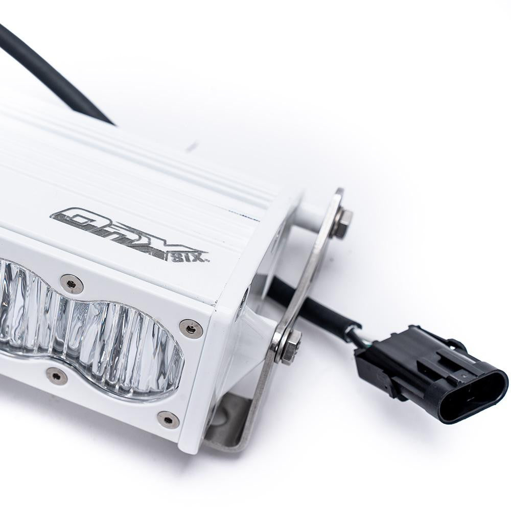 OnX6+ White Straight LED Light Bar (10 Inch; Driving/Combo; Clear) Baja Designs