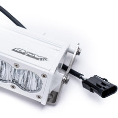 OnX6+ White Straight LED Light Bar (10 Inch; Driving/Combo; Clear) Baja Designs