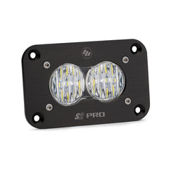 LED Work Light Flush Mount Clear Lens Driving Combo Pattern S2 Pro Baja Designs