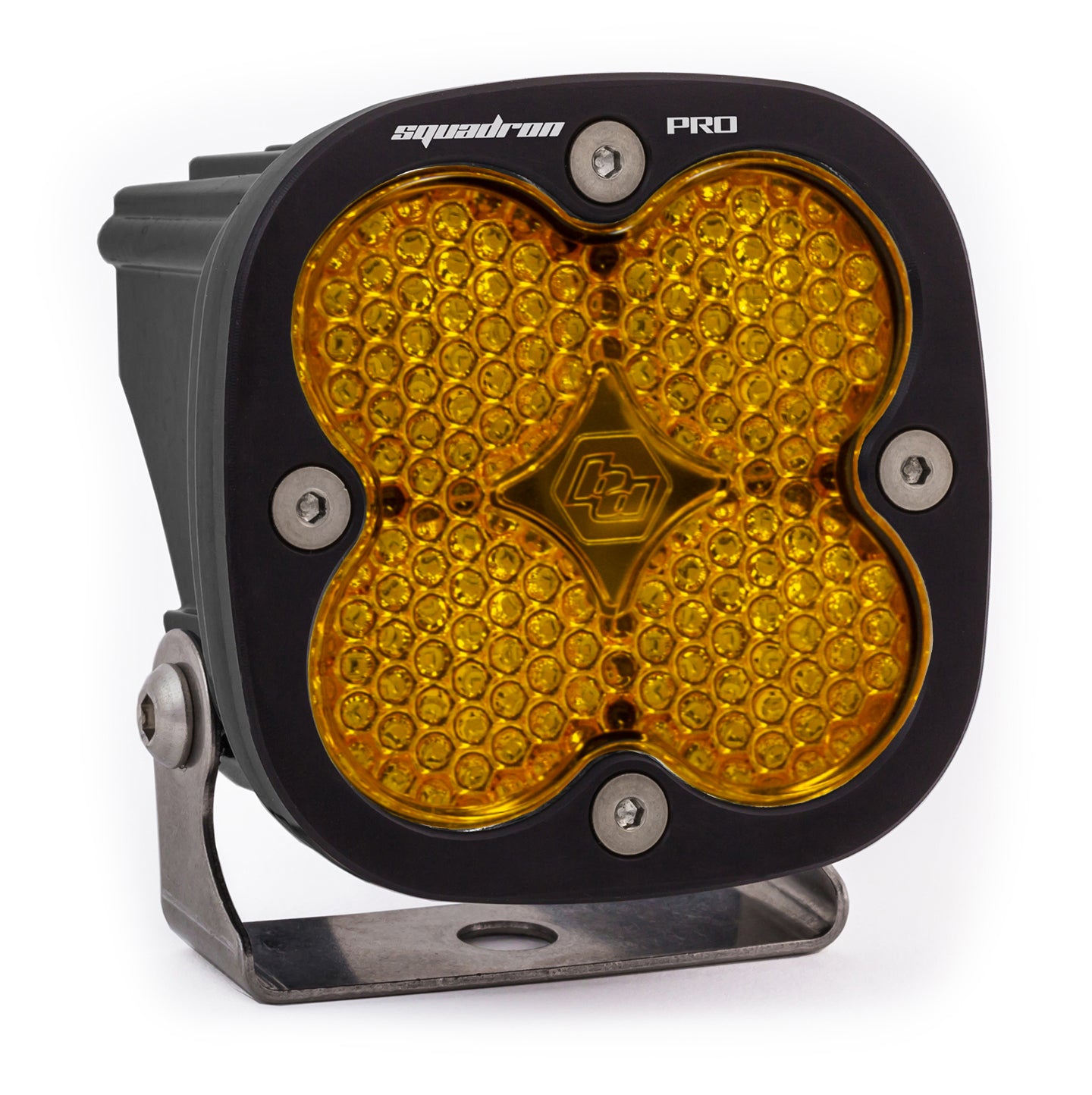 LED Light Pod Black Baja Amber Lens Spot Pattern Squadron Pro Baja Designs