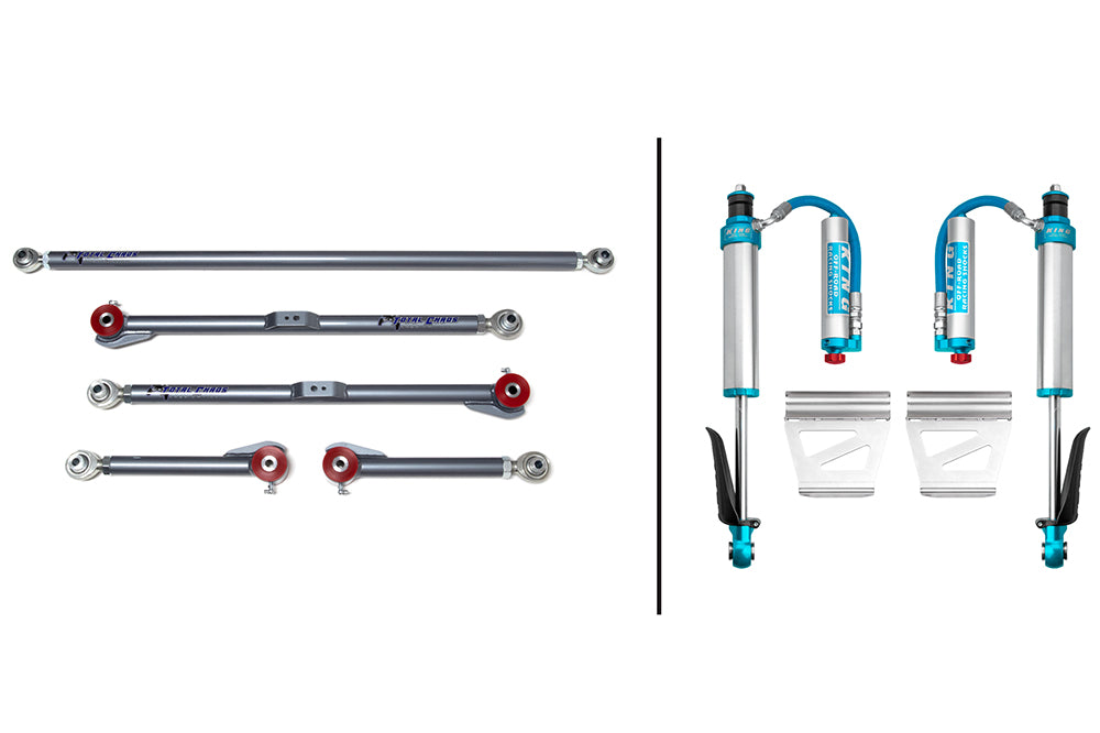 ADJUSTABLE REAR LINKS W/ KING 2.5 INCH DIAMETER SHOCKS <br>- 5TH GEN 4RUNNER