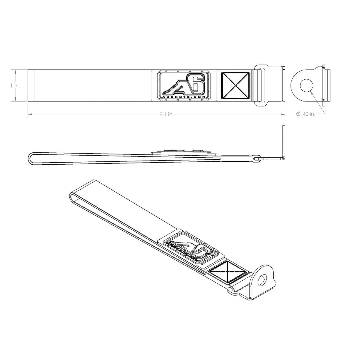 (5TH GEN) Toyota 4Runner Rear Lift Gate Hatch Pull Assist Strap