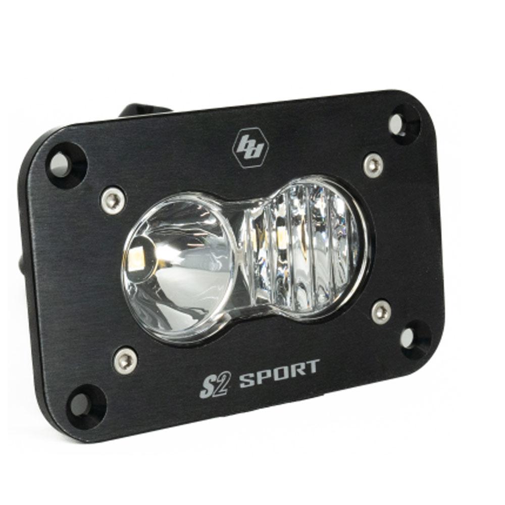 LED Work Light Clear Lens Spot Pattern Flush Mount Each S2 Sport Baja Designs