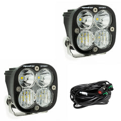 LED Light Pods Clear Lens Spot Pair Squadron Sport Baja Designs
