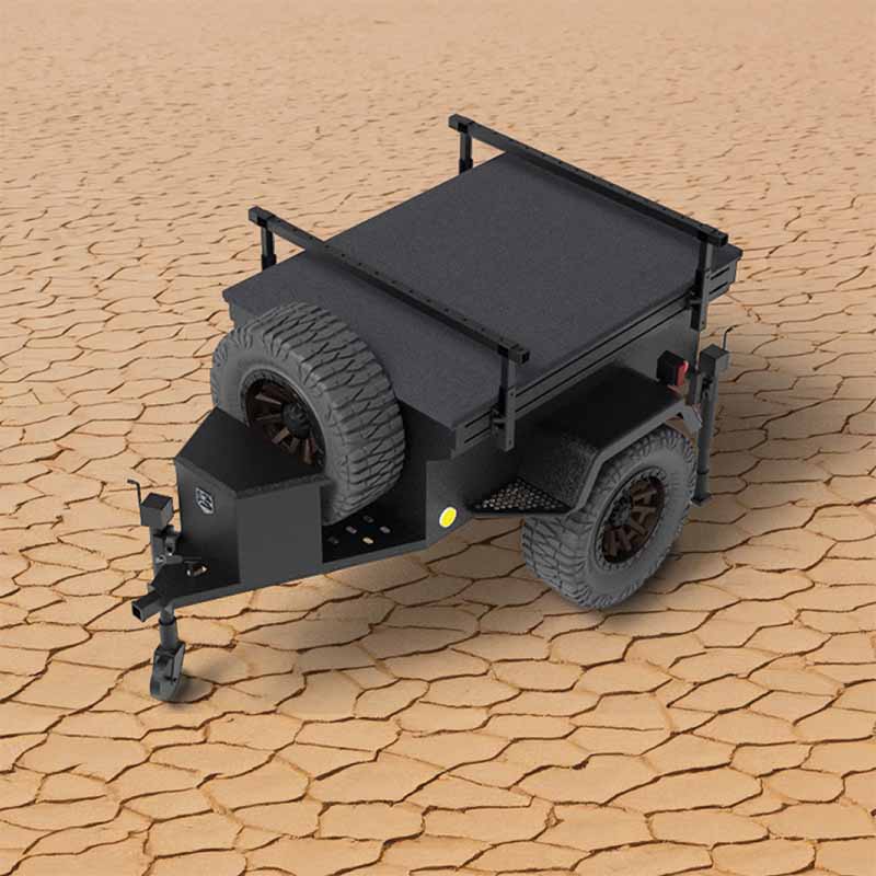 Off Road Trailer - Military Style With Full Articulating Suspension 5x5 Bolt Pattern w/ Tires, Wheels and Brake Controll