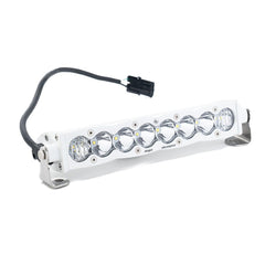 S8 White Straight LED Light Bar (10 Inch; Driving/Combo; Clear) Baja Designs