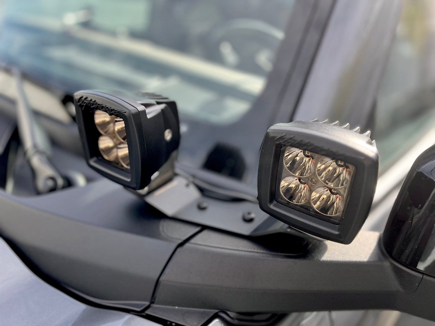 Ford Bronco Cowl Light Bracket Set