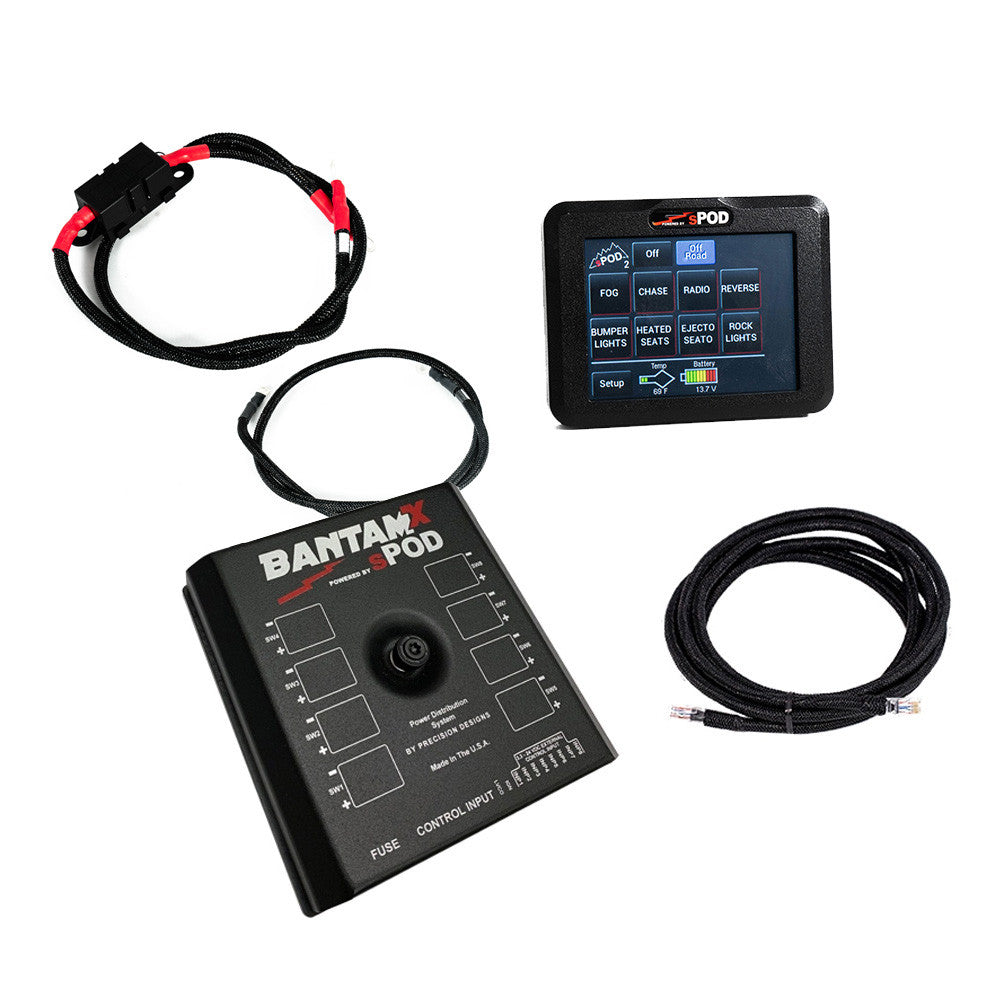 BantamX Touchscreen for Uni with 84 Inch battery cables