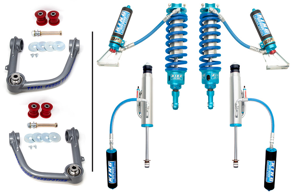 UCA W/ ADJUSTABLE COILOVER 3.0 INCH DIAMETER FRONT AND REAR SHOCKS - FJ CRUISER