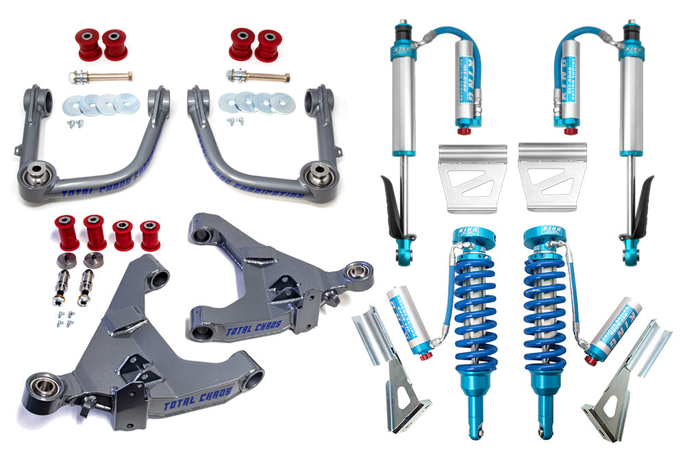 KDSS MID TRAVEL LIFT KIT W/ FRONT & REAR 2.5 INCH DIAMETER ADJUSTABLE KING SHOCKS - LEXUS GX460