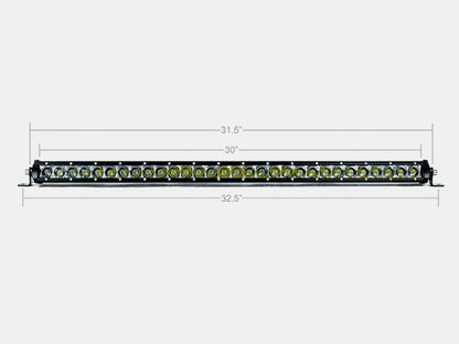 32" Slim Single Row LED Bar (Amber)