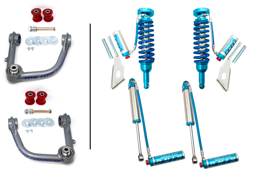 UCA W/ FRONT AND REAR 2.5 INCH DIAMETER ADJUSTABLE SHOCKS - HILUX REVO