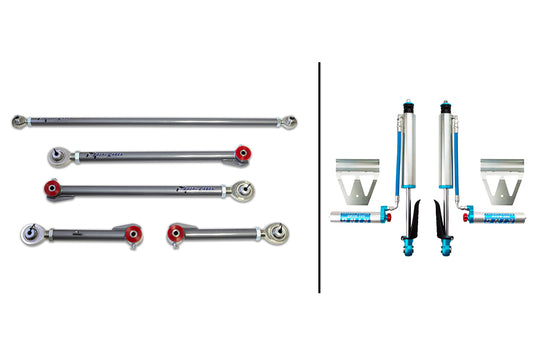 ADJUSTABLE REAR LINKS W/ KING 2.5 INCH DIAMETER SHOCKS - LAND CRUISER 200