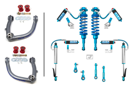 LIFT KIT W/ FRONT & REAR 2.5 INCH DIAMETER ADJUSTABLE KING SHOCKS <br>- LAND CRUISER 250