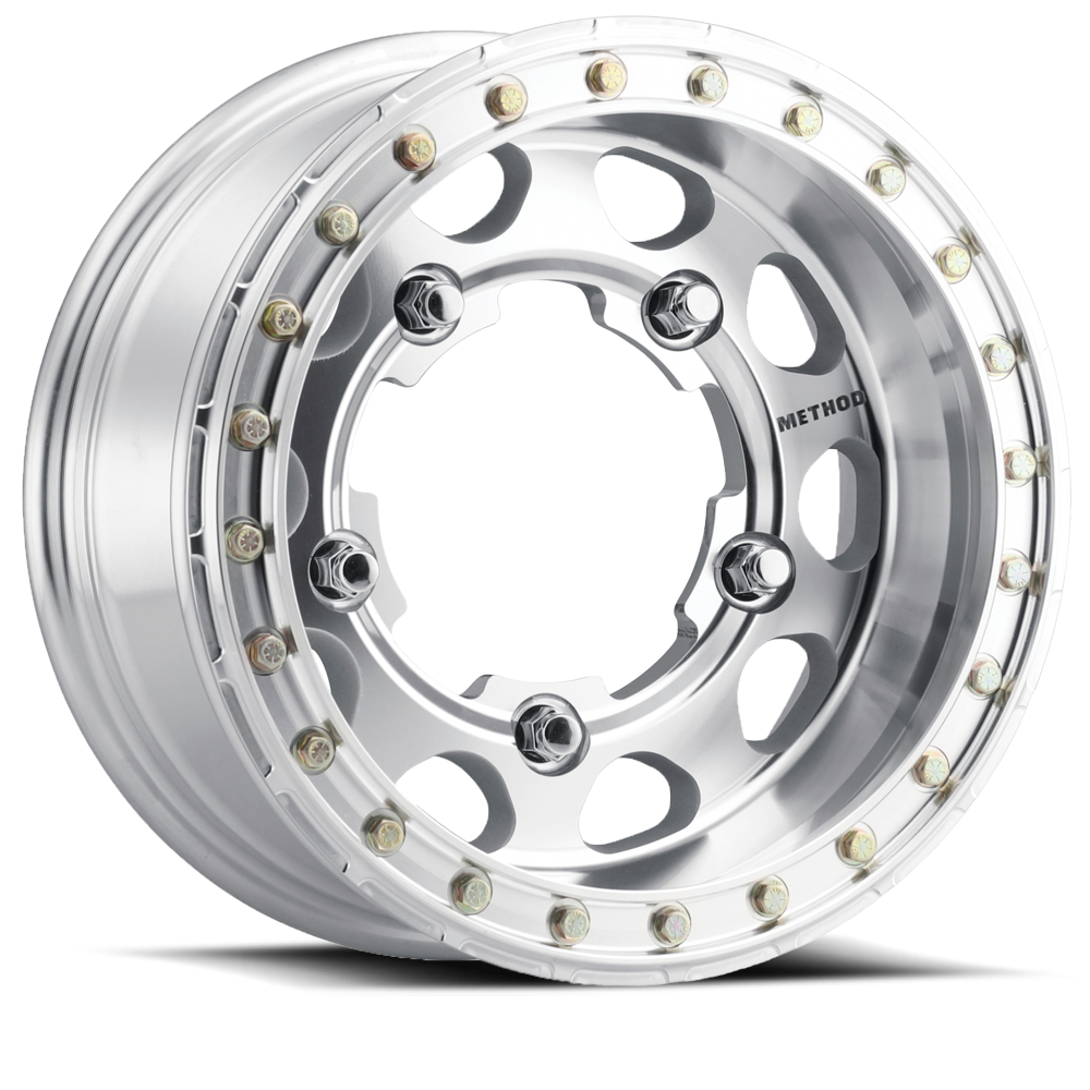 Aluminum Wheels 15x4.5 Buggy Beadlock MR103 Bolt Pattern 5 On 205 Offset -25 Lip Size 2.05 Raw Machined Method
