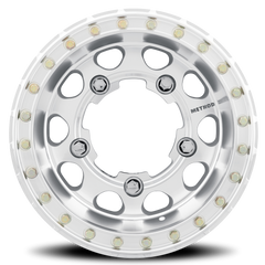 Aluminum Wheels 15x4.5 Buggy Beadlock MR103 Bolt Pattern 5 On 205 Offset -25 Lip Size 2.05 Raw Machined Method