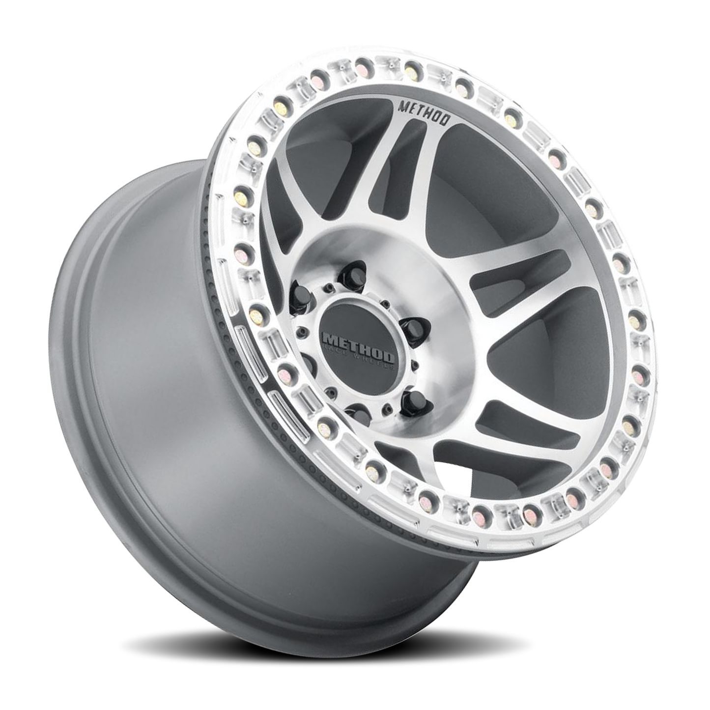 Aluminum Wheels 17x9 Beadlock MR106 Bolt Pattern 8 On 165.1 Offset -44 Lip Size 0 Machined SL Clear Coat Method