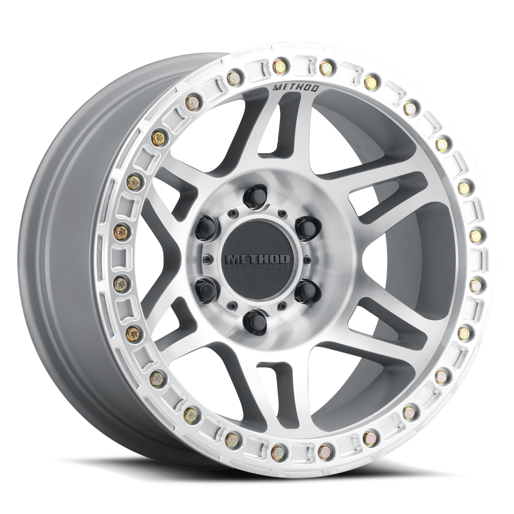 Aluminum Wheels 17x9 Beadlock MR106 Bolt Pattern 8 On 165.1 Offset -44 Lip Size 0 Machined SL Clear Coat Method