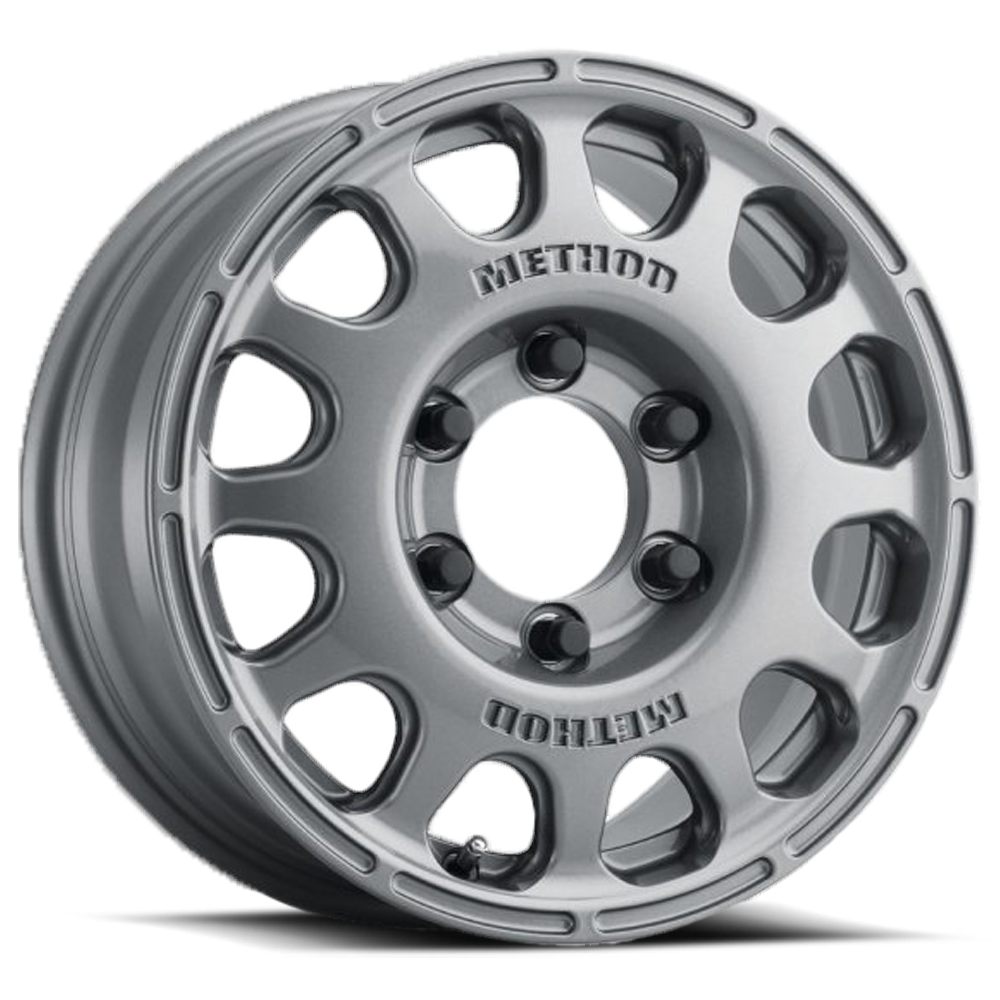 Aluminum Wheels 16x7 MR107 Bolt Pattern 6 On 139.7 Offset 45 Lip Size 0 Gloss Titanium Method