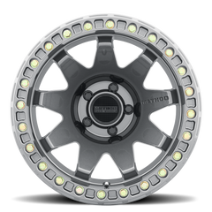 Aluminum Wheels 17x9 MR108 Bolt Pattern 8 On 165.1 Offset -44 Lip Size 0.63 Gloss Titanium GY Method