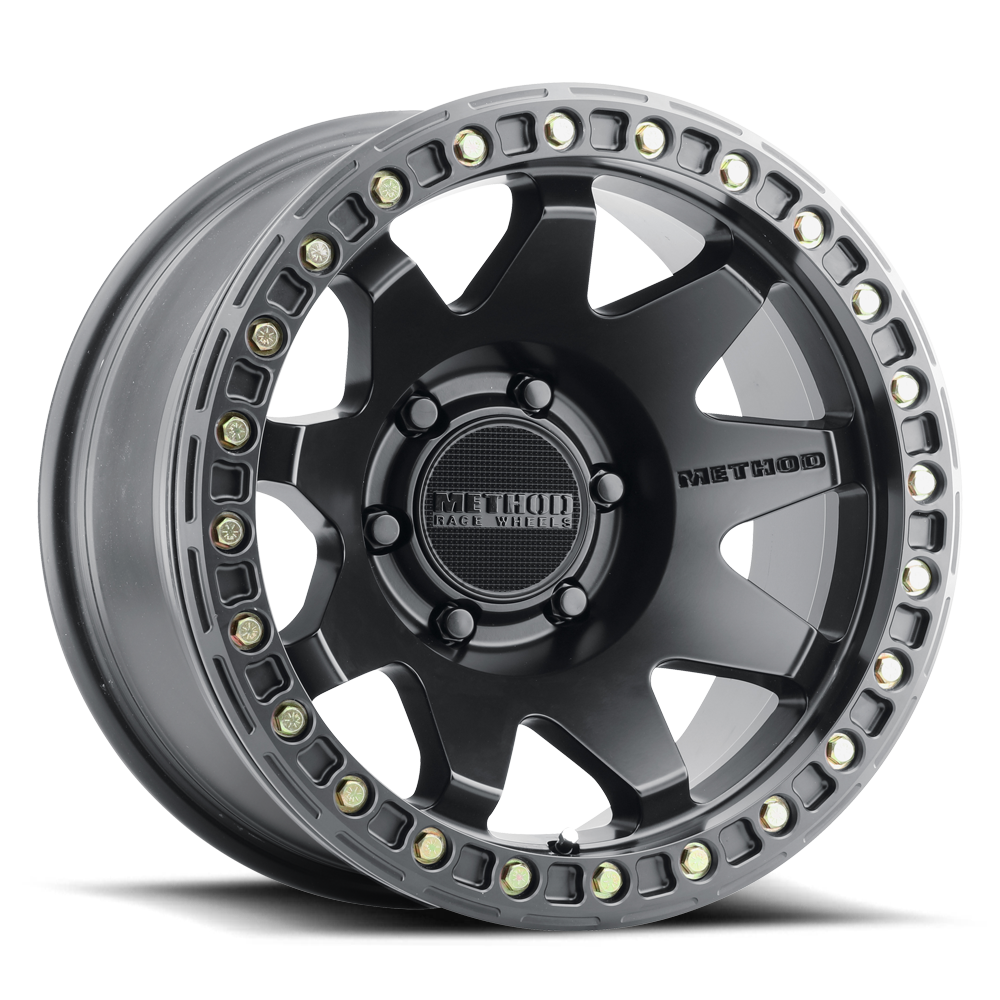 Aluminum Wheels 17x9 MR108 Bolt Pattern 8 On 165.1 Offset -44 Lip Size 0.63 Matte Black MB Method