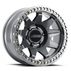 Aluminum Wheels 17x9 MR108 Bolt Pattern 8 On 165.1 Offset -44 Lip Size 0.63 Gloss Titanium GY Method