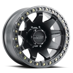 Aluminum Wheels 17x9 MR108 Bolt Pattern 8 On 165.1 Offset -44 Lip Size 0.63 Matte Black MB Method