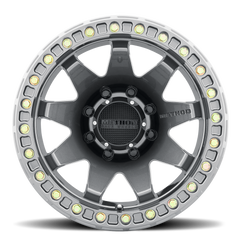Aluminum Wheels 17x9 MR108 Bolt Pattern 8 On 165.1 Offset -44 Lip Size 0.63 Gloss Titanium GY Method