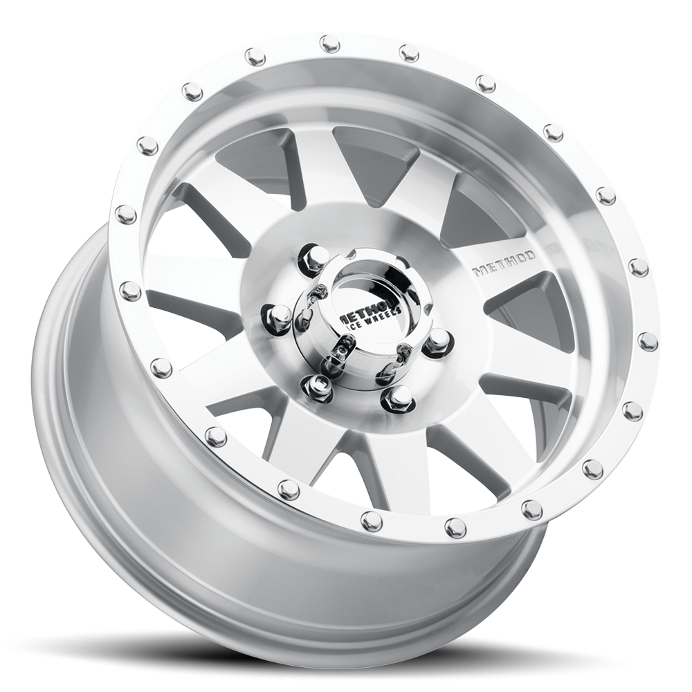 Aluminum Wheels 16x8 The Standard MR301 Bolt Pattern 6 On 139.7 Offset 0 Lip Size 2.52 Machined SL Clear Coat Method