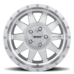 Aluminum Wheels 17x9 The Standard MR301 Bolt Pattern 8 On 165.1 Offset -12 Lip Size 3.46 Machined SL Clear Coat Method