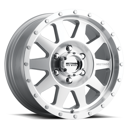 Aluminum Wheels 17x9 The Standard MR301 Bolt Pattern 8 On 165.1 Offset -12 Lip Size 3.46 Machined SL Clear Coat Method