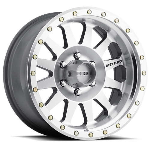 Aluminum Wheels 20x10 Double Standard MR304 Bolt Pattern 8 On 180 Offset -18 Lip Size 3.9 Machined SL Clear Coat Method