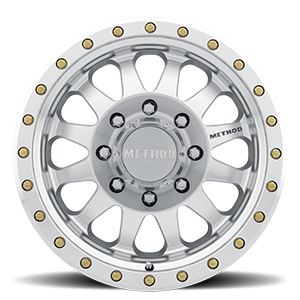 Aluminum Wheels 20x10 Double Standard MR304 Bolt Pattern 8 On 180 Offset -18 Lip Size 3.9 Machined SL Clear Coat Method