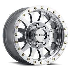 Aluminum Wheels 20x10 Double Standard MR304 Bolt Pattern 8 On 180 Offset -18 Lip Size 3.9 Machined SL Clear Coat Method