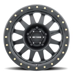 Aluminum Wheels 15x10 Double Standard MR304 Bolt Pattern 6 On 139.7 Offset -50 Lip Size 5.43 Matte Black MB Method