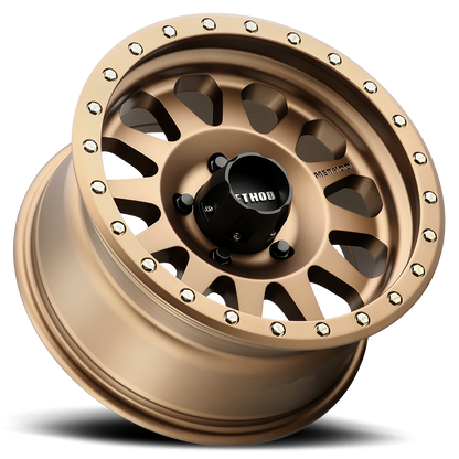 Aluminum Wheels 15x8 Double Standard MR304 Bolt Pattern 5 On 114.3 Offset -24 Lip Size 3.5 Method Bronze BRZ Method